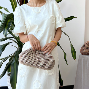 Sac à main en crochet pour <span class=keywords><strong>femme</strong></span>, pochette de luxe - Product Image 5
