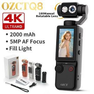 Caméra d'action de poche 4K de qualité supérieure en gros 180 °   Caméscope Vlog avec <span class=keywords><strong>objectif</strong></span> rotatif, écran de 1,9 pouce, caméra numérique d'action Q8 - Product Image 5