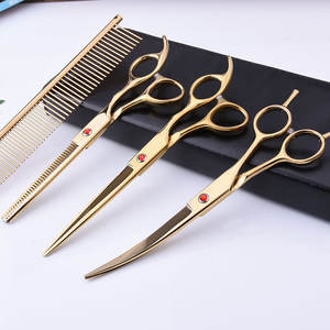 Trasporto di goccia forbici per animali domestici pettine per toelettatura per cani strumento per tagliare i capelli in acciaio inossidabile per animali domestici - Product Image 1