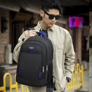 Laptop <b>Backpack</b> Large Capacity <b>Black</b> Men's Shoulder Bag For Travel And School Use - Product Image 4