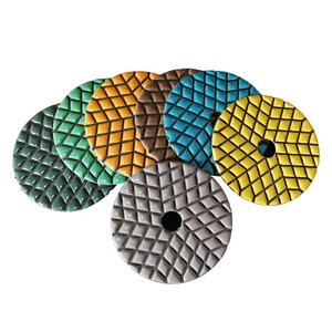 Tamponi per lucidatura in pietra TRUE SHINE da 4 pollici diamantati bagnati per quarzo marmo granito - Product Image 1