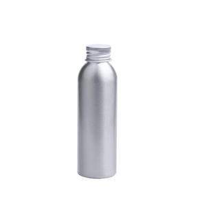 Bouteilles vides en aluminium de 1oz 2oz 4oz 8oz 40/50/60/100ml/120/150 ml/200ml Bouteille en métal argenté avec bouchon à vis - Product Image 1