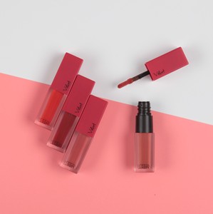 OEM ODM L'OCEAN Velvet Herbal Lip Mousse Liquid High Pigment 4 Colors Glam <b>Brown</b> Matte Long Lasting Lip Gloss Made in Korea - Product Image 4