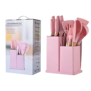 Wholesale 19 Pcs Kitchenware Set Kitchen Accessories and Gadgets Silicone Cooking Kitchen Utensils with Knife - Product Image 1