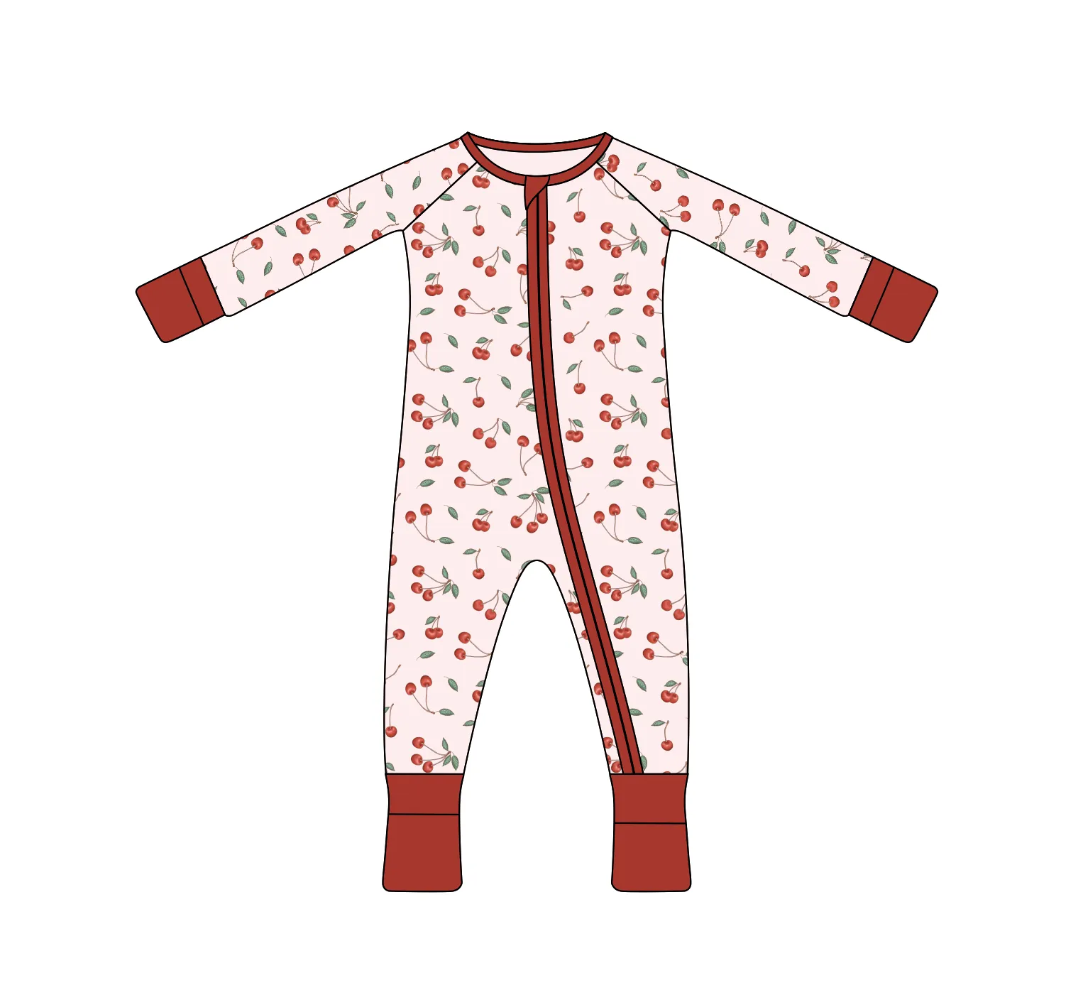 Custom 95% Bamboe 5% Spandex Footless Baby Baby Kid Kinderen Rits Pyjama Romper Onesie Kleding Peuter Nachtkleding