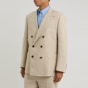 Trajes caqui para hombre, trajes formales, chaqueta elegante, muesca de solapa de un solo pecho, chaqueta Formal, pantalones, chaleco, traje ajustado - Product Image 1