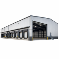 Entrepôt économique en structure métallique préfabriquée, hangar de stockage métallique, bâtiment directement de l'usine à faible coût