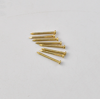Clous décoratifs ronds en laiton doré, petits clous métalliques pour boîtes en bois, quincaillerie en gros