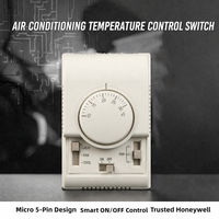 Thermostat d'ambiance mécanique 220V 4A pour climatiseur, contrôleur de température pour ventilo-convecteur, panneau à interrupteur rotatif, IP21, certifié CE