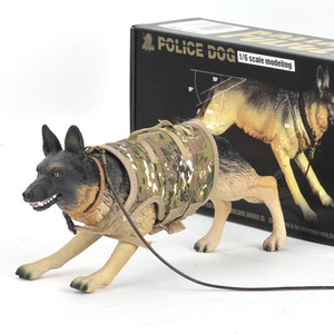 Nouveauté Figurine miniature miniature à l'échelle 1/6 Chien <span class=keywords><strong>collie</strong></span> Chien de police Modèle pour figurine d'action - Product Image 2