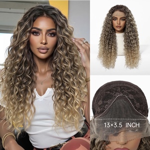 <span class=keywords><strong>Peluca</strong></span> Europe United Afro Pequeño Rizado 13*4 con Flequillo Mate, Fibra de Alta Temperatura, Natural, Transpirable, Se Puede Teñir, Doméstica - Product Image 1