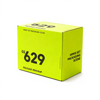 Boîte en carton ondulé imprimé double face avec stratification mate et bronzage pour l'emballage du département des vêtements