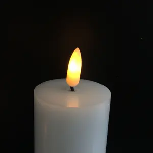 新しめの中国製人工炎なし電池式リモコン付きクリスマス誕生日ロマンチック<span class=keywords><strong>LED</strong></span>ライト付き電気キャンドル - Product Image 5