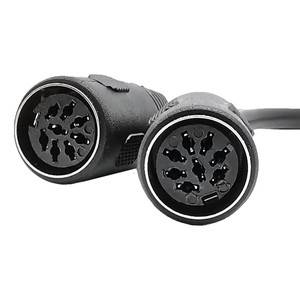 New Midi 8Pin Nam để Dual Midi 8-<span class=keywords><strong>pin</strong></span> DIN nữ Cáp âm thanh din8p thiết bị âm thanh stereo Adapter với 8 <span class=keywords><strong>Pin</strong></span> kết nối cho loa - Product Image 3