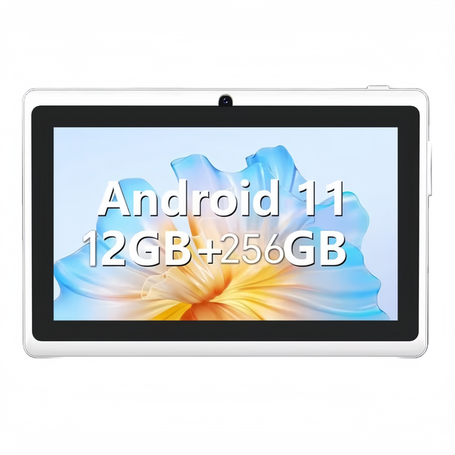HYRS Q8 New 7-Inch 12GB+256GB Android 11 Tablet PC WiFi 4G MTK Quadcore Processor Educational Games Kids HD 3500mAh Battery