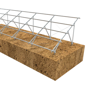 Système de montage solaire en acier U2V Application au sol avec structure de montage sur rail de galvanisation à chaud - Product Image 5
