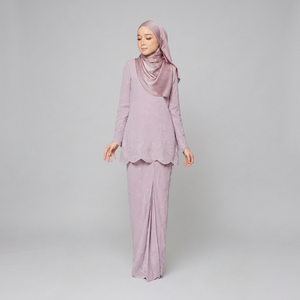 SIPO EID nueva moda modesta ropa tradicional algodón Modal aplique ojal encaje intrincado bordado Fesyen Baju Kurung Moden - Product Image 1
