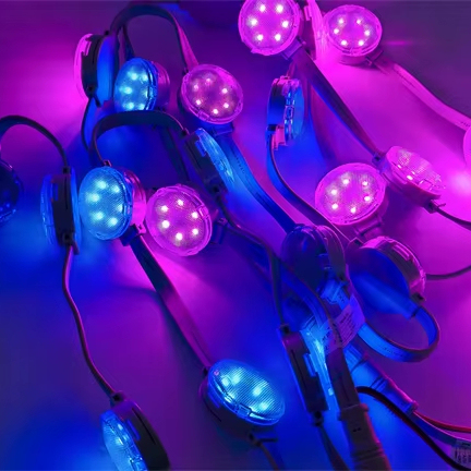 Outdoor 50mm New Fairground Rgb Dot Module 50MM Ip67 Digital Waterproof Led Point Pixel Light