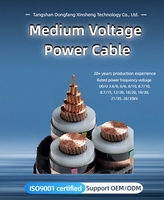 Kupferleiter XLPE-Isoliertes Abgeschirmtes Stromkabel PVC-Ummanteltes Armiertes Mittelspannungs-Stromkabel der Serie YJV/YJLV