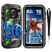 LAGENIO Eagle Pro Robuste 5G Double SIM CDMA GSM 256 Go ROM Écran 120 Hz Double GPS IP69K Android 16