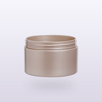 Pot cosmétique vide en plastique à large ouverture avec couvercle, taille de col 89 mm, 200 / 250 / 300 / 340 ml, emballage doré