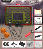 Panier de basket mural LED double avec son et score, pour enfants, jeu de basket compétitif d'intérieur
