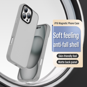 Custodia per telefono <span class=keywords><strong>trasparente</strong></span> <span class=keywords><strong>trasparente</strong></span> in TPU PC grigio chiaro grigio per <span class=keywords><strong>iPhone</strong></span> 16 Pro 15 14 12 11 Pro Max 7 8 Plus XS <span class=keywords><strong>Cover</strong></span> <span class=keywords><strong>trasparente</strong></span> - Product Image 6