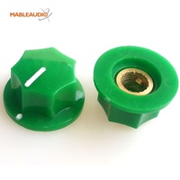 MAKP0022 20X11.5mm 9F Insert Métallique Potentiomètre Rond En Plastique Bouton De Guitare Accessoires Électroniques Essentiels