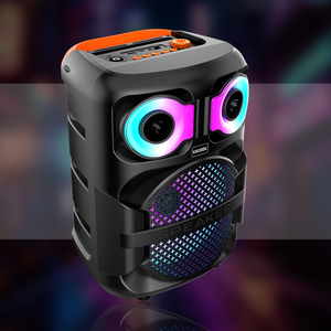 Kakusiga 8 Inch Rechargeable <b>Speaker</b> <b>With</b> Led <b>Lights</b> <b>Bluetooth</b> Fm Usb Portable Outdoor Party <b>Speaker</b> - Product Image 6