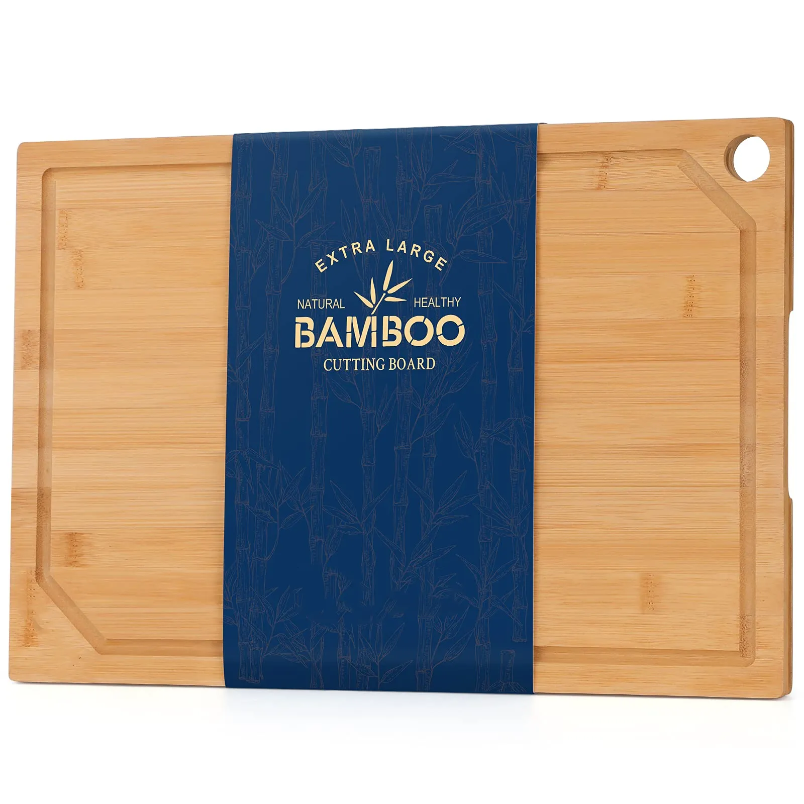 Wholesale customized extra large bamboo cutting board wooden carving board turkey meat BBQ largest wood butcher chopping board