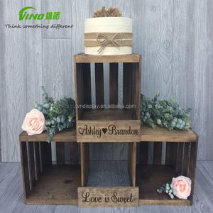 Plateaux en bois pour muffin, support de comptoir, à poser sur le mariage - Product Image 3