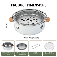 Mini barbecue portable en acier inoxydable, grille à charbon de bois, grille de cuisson de table, accessoires de cuisine pour le camping et les pique-niques, gadgets et outils