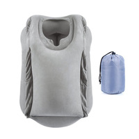 Oreiller de voyage gonflable ultra-léger et pliable en forme de U pour l'extérieur