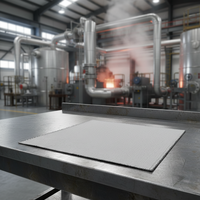 Tissu en fibre de verre enduit de silicone simple face 3732, résistant à la corrosion et aux hautes températures, pour applications incendie 260