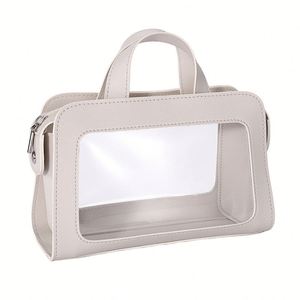 Custom Logo Clear Waterproof Clear PVC <b>Makeup</b> Bag Travel Storage Pouch Portable Cosmetic Organizer <b>Case</b> for Women - Product Image 2