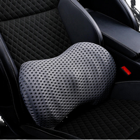 Coussin de Soutien Lombaire Respirant en Maille Tricotée 4D avec Mousse à Mémoire de Forme pour Allaitement, Camping, Voiture, Bureau, Maison, Canapé, Fauteuil Inclinable, Amovible, pour le Sommeil