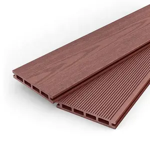 Foro quadrato hollow outdoor pavimento in legno-plastica anticorrosione terrazza WPC Park decking impermeabile composito