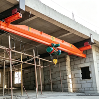 Pont roulant monopoutre LD avec palan électrique pour la manutention des matériaux en atelier