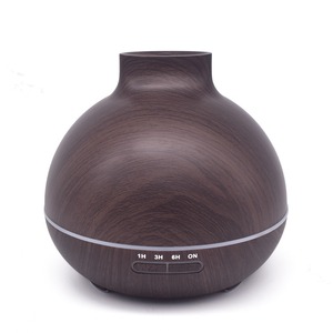 Diffuseur d'arômes à grain de bois 0,5 L, humidificateur ultrasonique avec minuterie pour la maison, le bureau et la table - Product Image 4