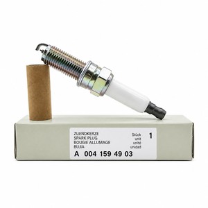 หัวเทียนแพลตตินัมคู่แบบขายส่ง รุ่น A0041594903 PLKR7A สำหรับรถยนต์เมอร์เซเดส-เบนซ์ ซี อี จีแอล เอ็มแอล เอส คลาส อะไหล่ระบบจุดระเบิดเครื่องยนต์ - Product Image 1