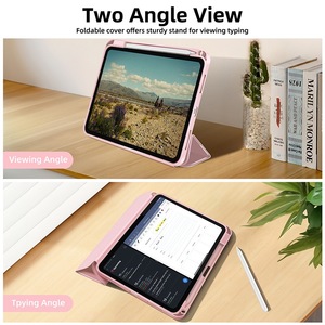 Étui en cuir personnalisé Skin Touch à trois volets Folio Flip Cover, étui pour <span class=keywords><strong>tablette</strong></span> en cuir pour Apple iPad 10e 2025 11 <span class=keywords><strong>pouces</strong></span>/IPad Pro 11 2024 - Product Image 6