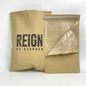 Sacs à bulles en kraft durables, enveloppes d'expédition personnalisées imprimées pour l'emballage de produits haut de gamme - Product Image 3
