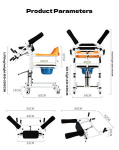 Silla Elevadora Hidráulica Médica para Pacientes, para Transferir de Cama <span class=keywords><strong>a</strong></span> Silla de Ruedas, <span class=keywords><strong>Asistencia</strong></span> para Inodoro, Equipo de Cuidado para Ancianos, Mateside - Product Image 2