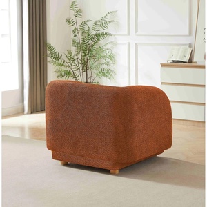 เก้าอี้พักผ่อนสไตล์คลาวด์ครีม ผ้าเชนิลล์ เก้าอี้โซฟาเดี่ยวสำหรับห้องนั่งเล่น ห้องนอน อพาร์ทเมนต์ เฟอร์นิเจอร์บ้านทันสมัย - Product Image 3