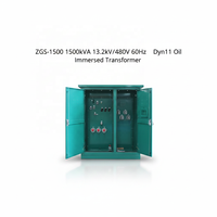 Transformateur de puissance triphasé 1500 kVA 13,2 kV/480 V 60 Hz, refroidissement ONAN, Dyn11, norme IEC60076