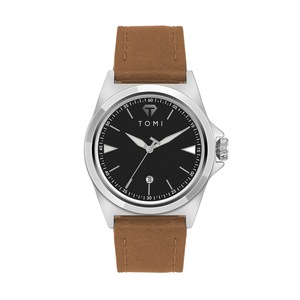 Marca superior <span class=keywords><strong>TOMI</strong></span> T041 moda deporte cuarzo hombres reloj correa de cuero Simple Dial mujeres reloj de pulsera Relogio Masculino Hombre - Product Image 5