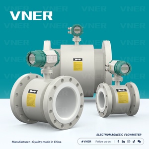 RS485 DN300 304 meteran aliran elektromagnetik baja tahan karat untuk flens OEM industri limbah air - Product Image 6