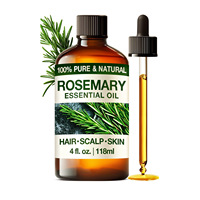 100% Reines Rosmarin-Teebaumöl für Diffusoren Private Label Haaröl für Wachstum Aromatherapie Ätherisches Öl Fabrik