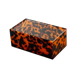 Boîte de rangement en acrylique pour tuiles de Mahjong américain, étui en écaille de tortue, support de Mahjong nacré, organisateur de jeu de Rummy - Product Image 4