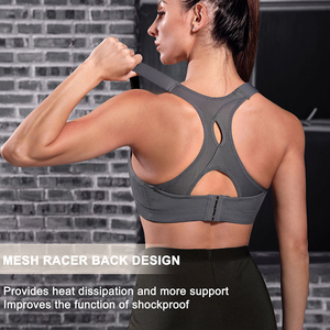 Soutien-gorge de sport compressif |   Soutien et confort complets |   Idéal pour la course à pied, le yoga et les séances de sport en salle de gym |   Personnalisation de la marque disponible - Product Image 4